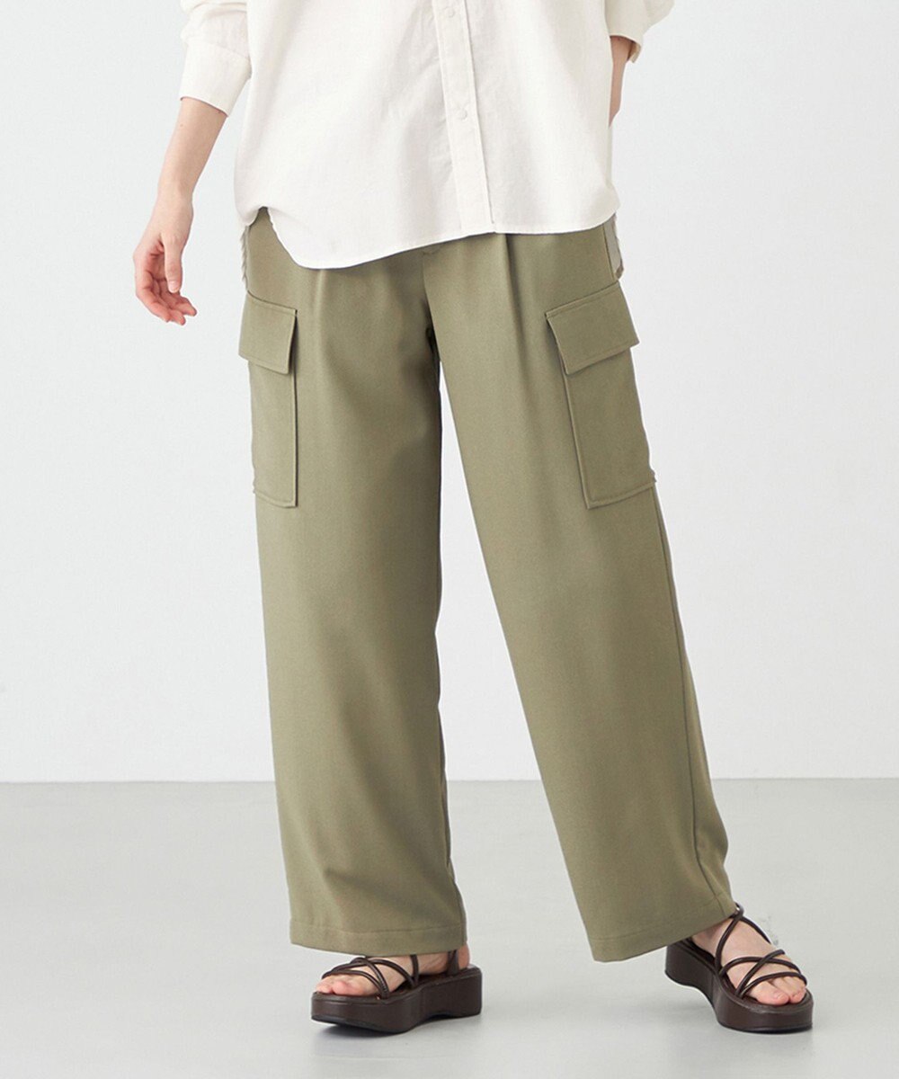 SHARE PARK LADIES サイドポケットブッチャーパンツ 