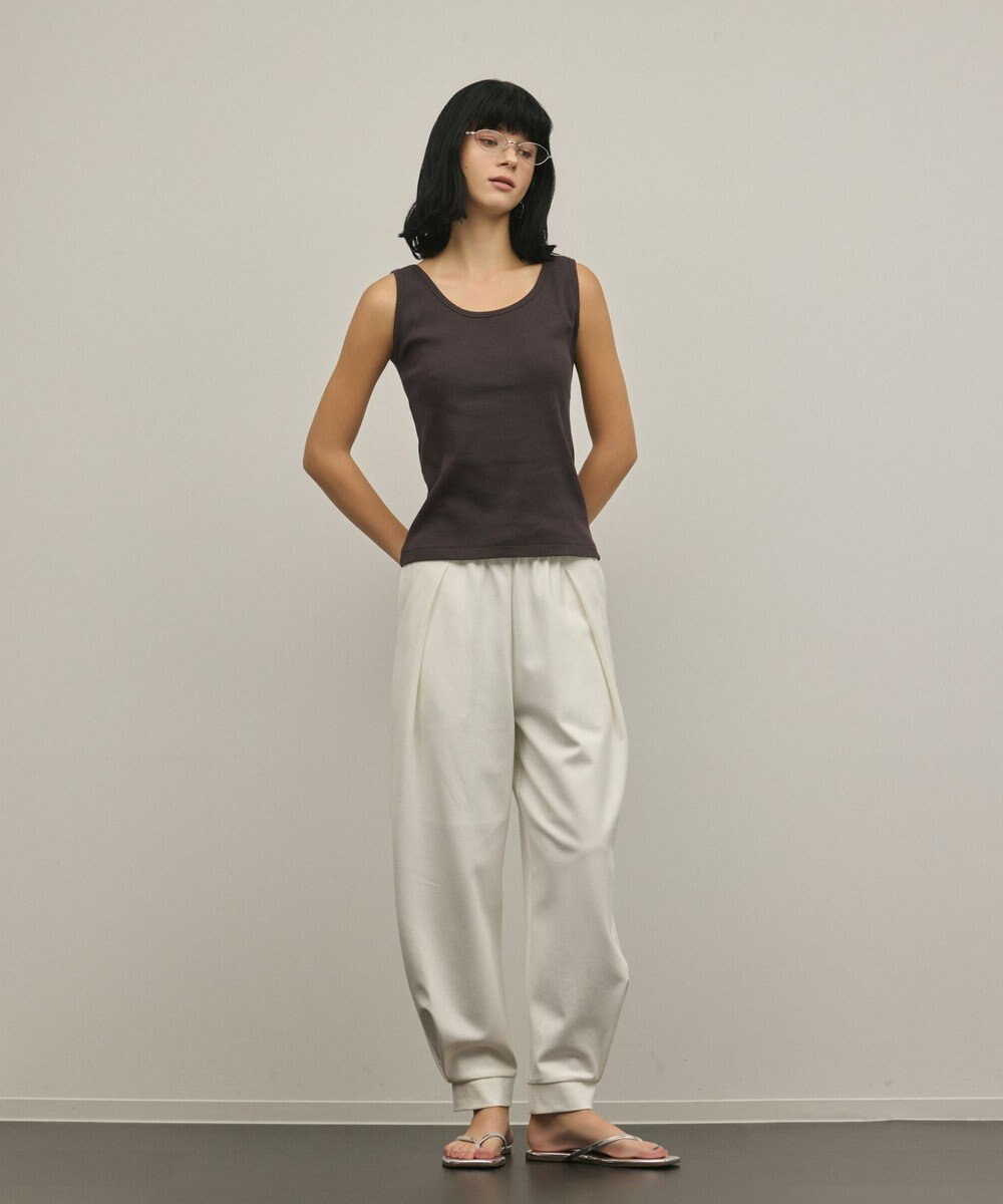 GRACE CONTINENTAL テレコノースリーブトップ 