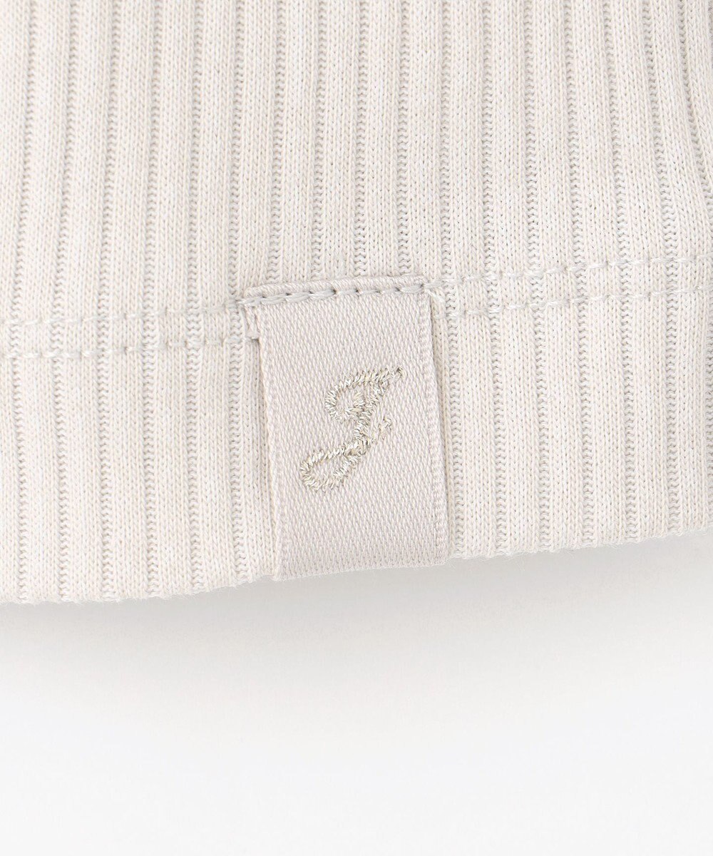 J.PRESS LADIES 【洗える】リブ ノースリーブ カットソー 