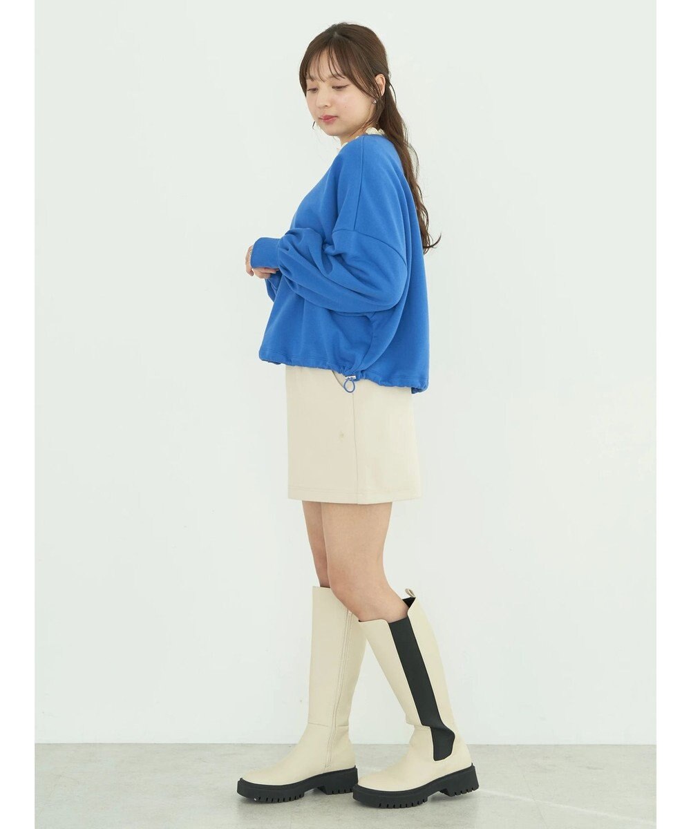 earth music&ecology 裏毛ドロストプルオーバー 