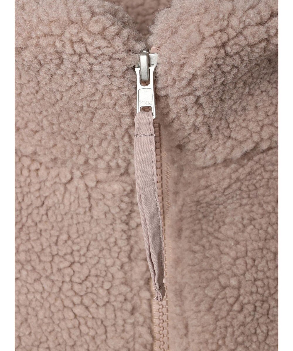 Green Parks スタンドカラーボアブルゾン 