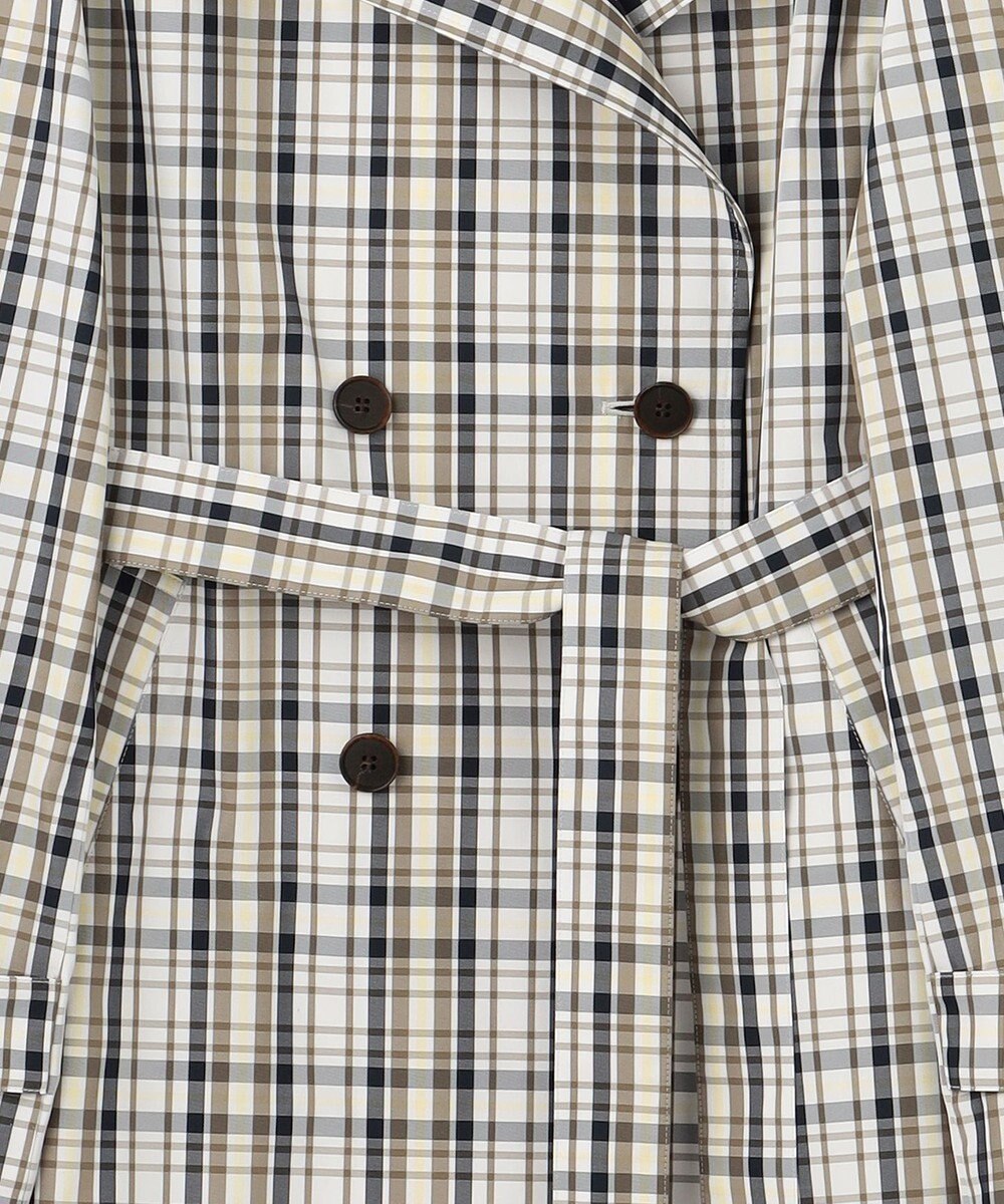 23区 S メモリーチェック トレンチコート 