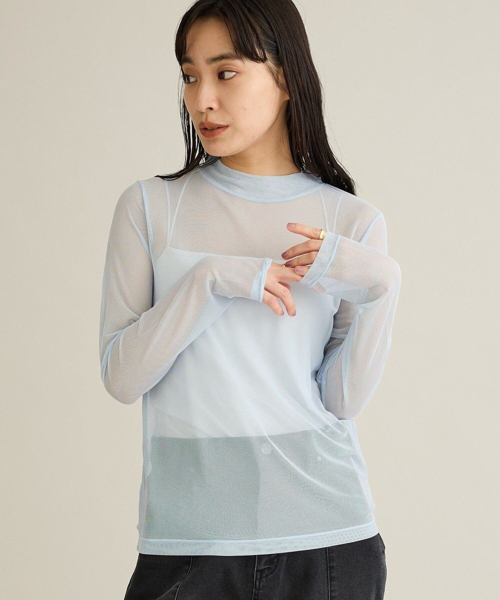 CRAFT STANDARD BOUTIQUE シアーメッシュロングスリーブインナー 