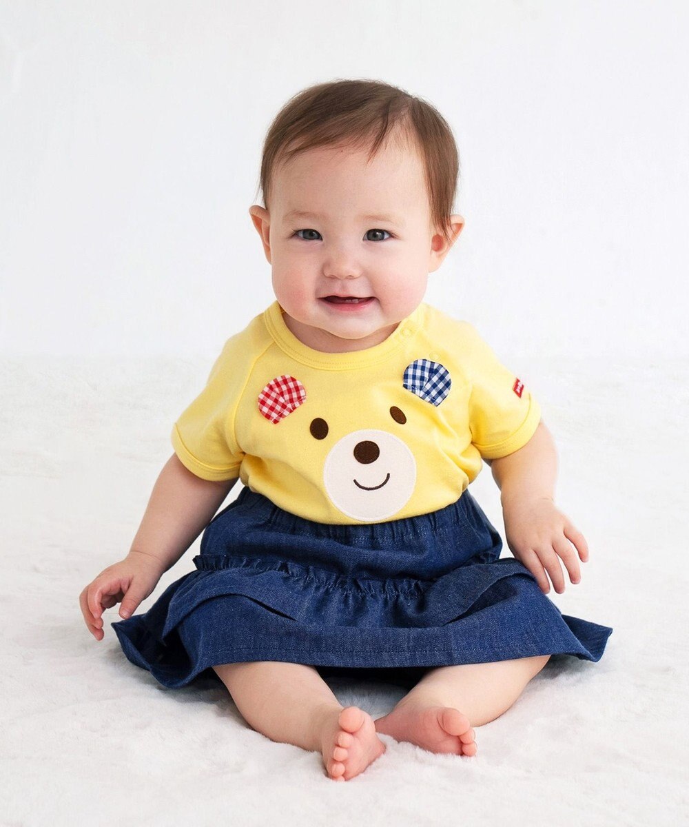 MIKI HOUSE HOT BISCUITS 【70-80cm】 顔ドン ボディシャツ(ロンパース) 