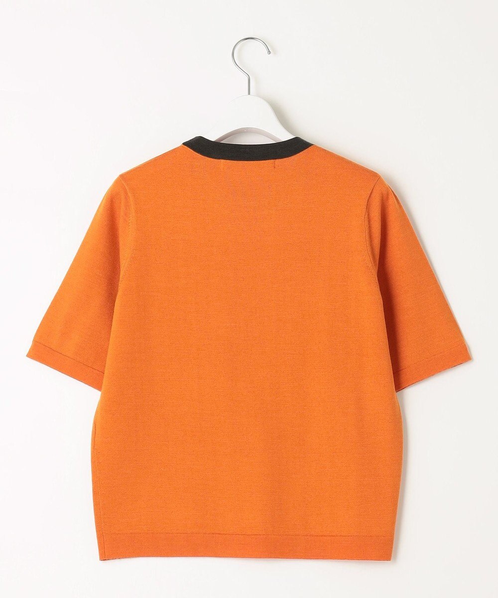 自由区 S 【アンサンブル対応・洗える】ウールシルク5分袖 ニット 