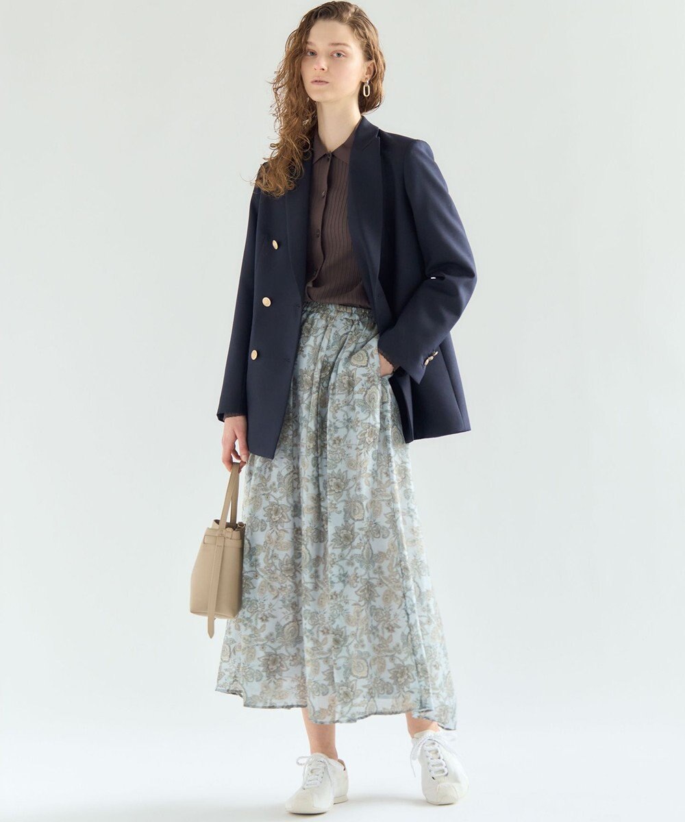 23区 【先行予約】コンビカラー オーバル イヤリング 