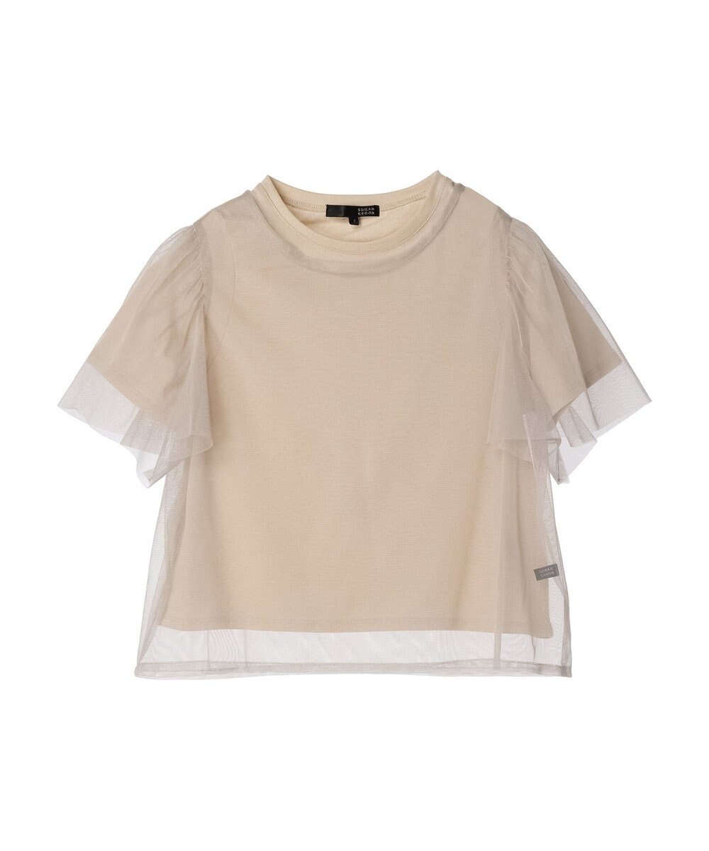 Green Parks ・ＳＵＧＡＲ　ＳＰＯＯＮ　ＳＥＴ２点チュールＴ＋カットＴ 