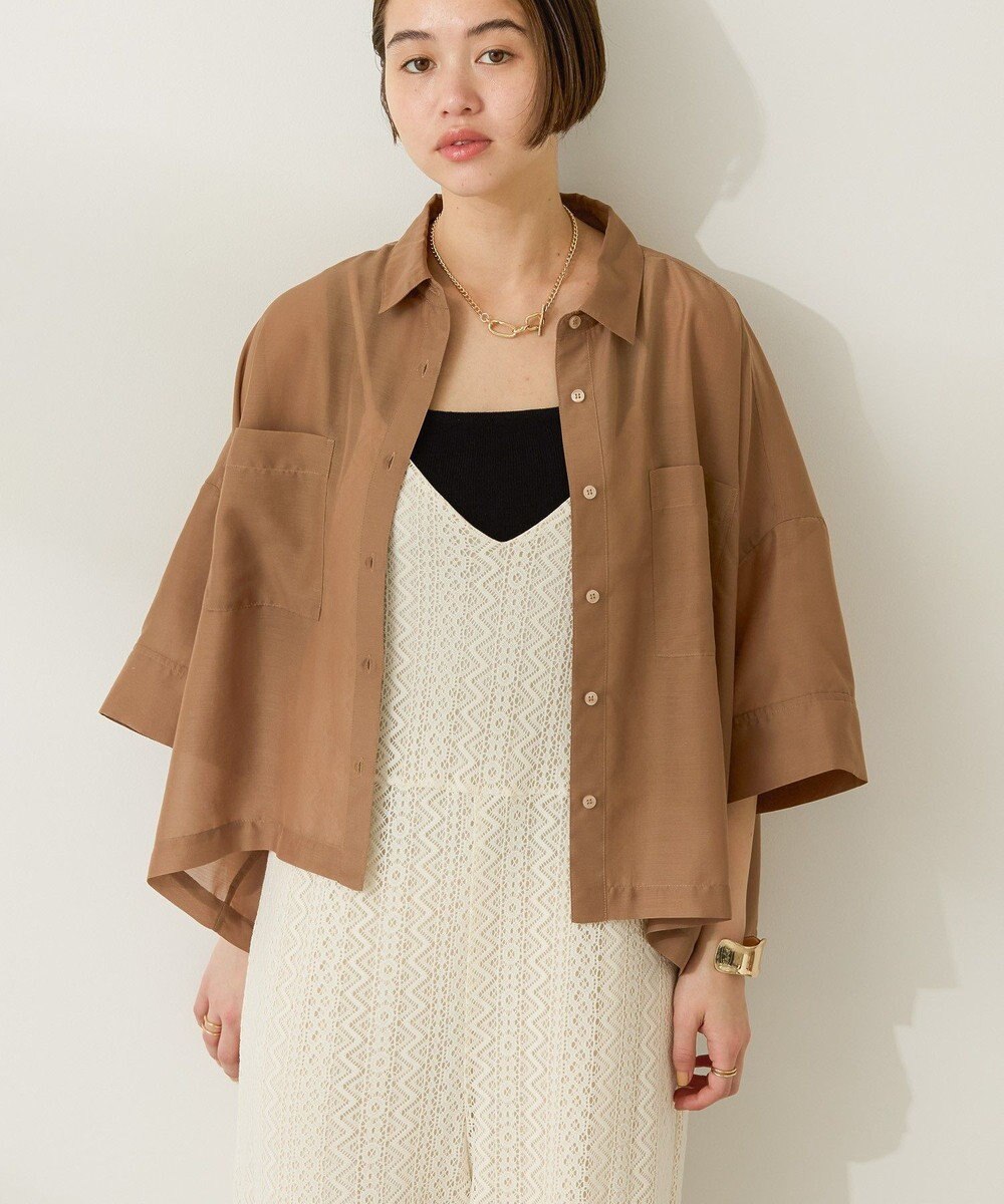 AMERICAN HOLIC Wポケットシアー半袖シャツ 