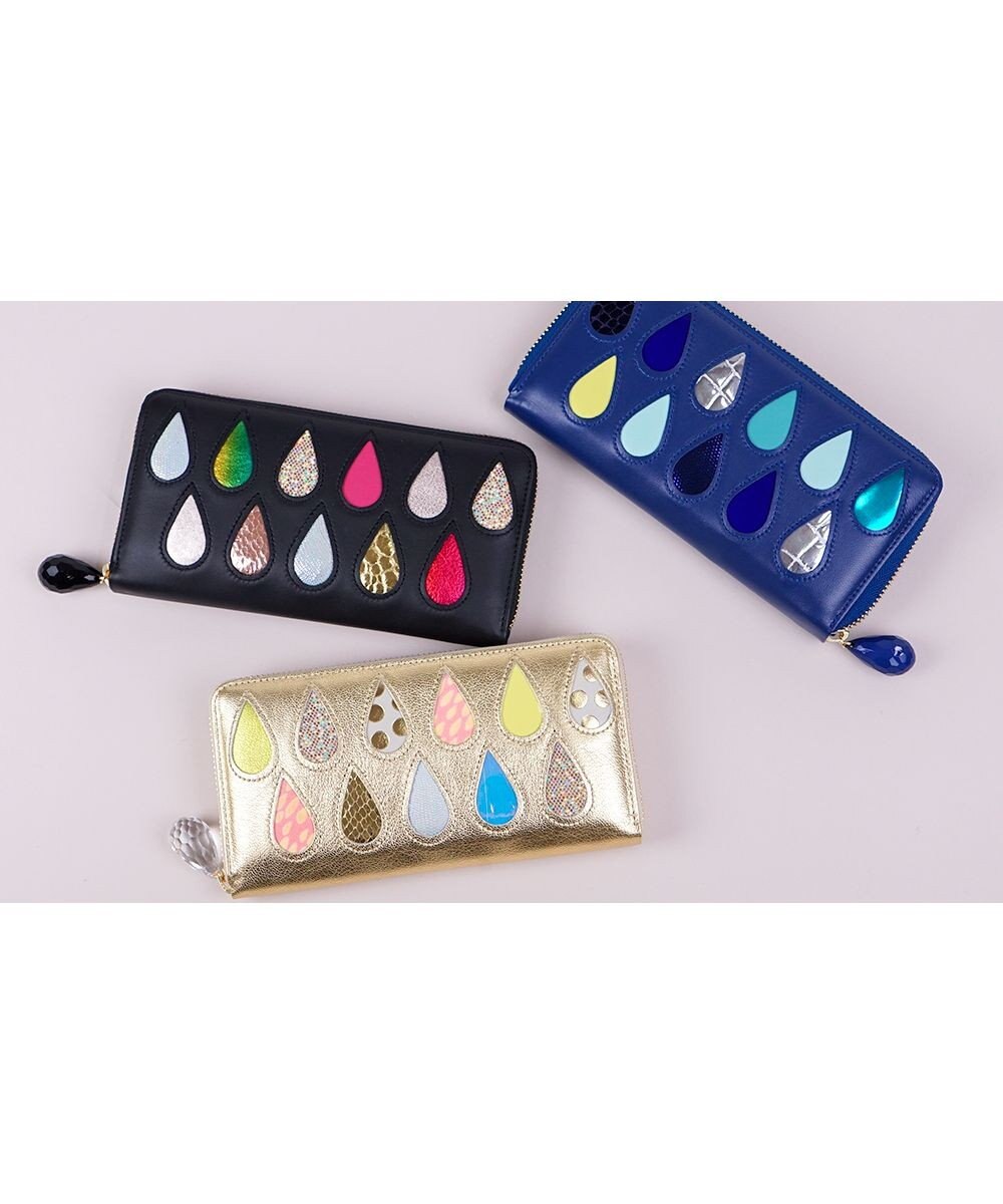 tsumori chisato CARRY ドロップス　ラウンドファスナー長財布 【かわいいデザイン！本革のやわらかな風合い】 