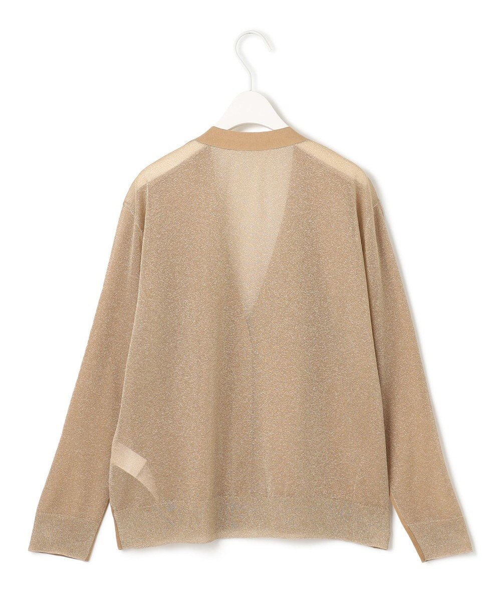 ICB L 【洗える】 マーセライズコットンシアー カーディガン 