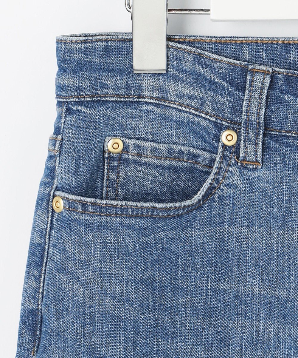 ANY SIS L センタープレスセミフレア デニム 