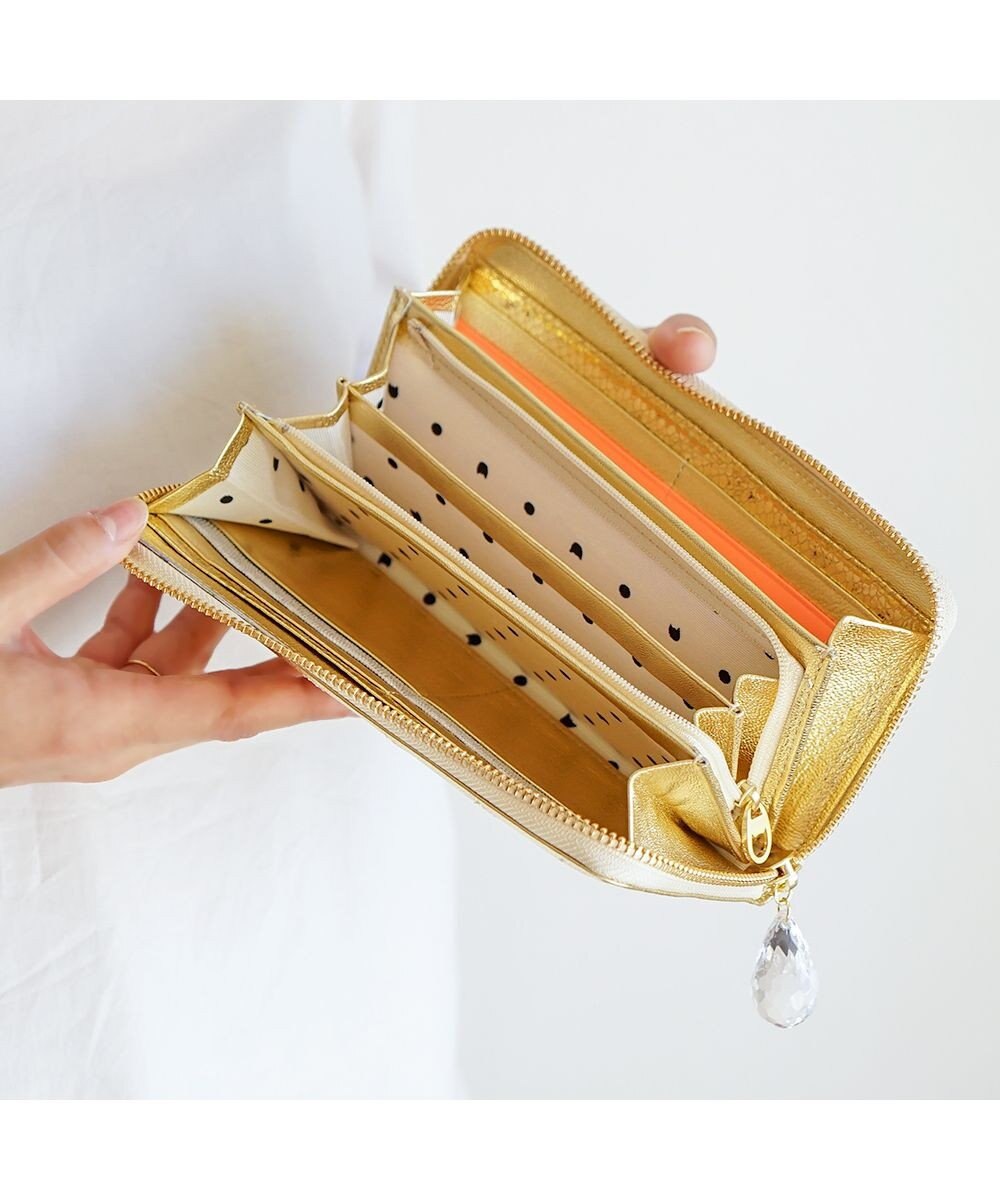 tsumori chisato CARRY ドロップス　ラウンドファスナー長財布 【かわいいデザイン！本革のやわらかな風合い】 