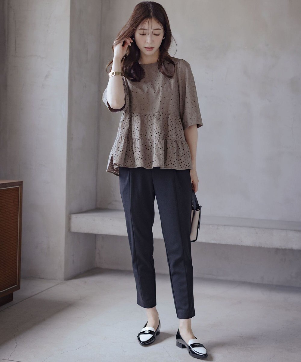 組曲 S 【ご好評につき追加生産！】ジョーゼットジャージースタイルアップ パンツ 