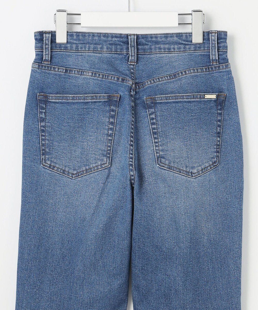 ANY SIS L センタープレスセミフレア デニム 