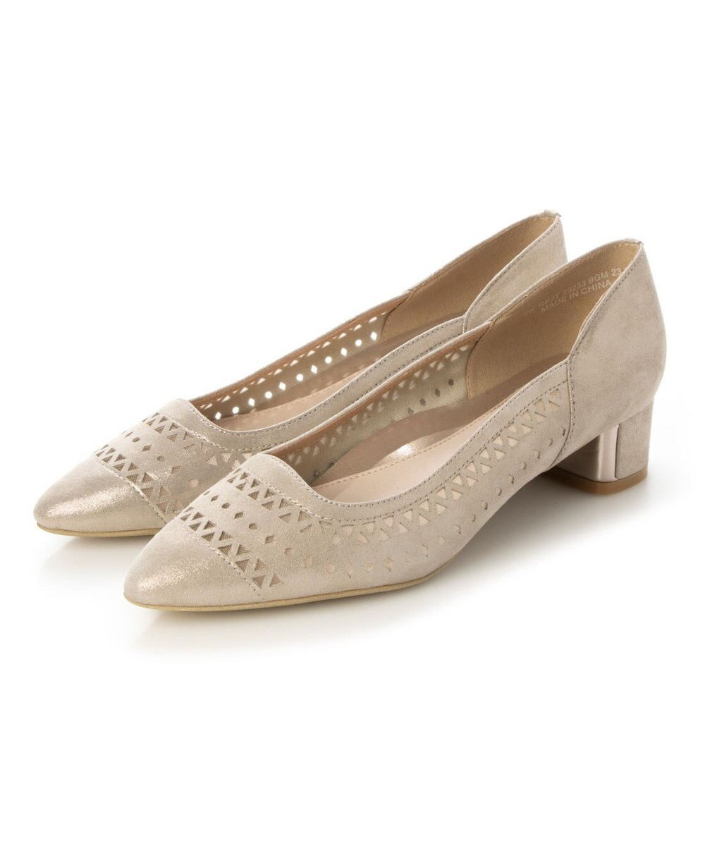 Riz raffinee <Riz raffinee>パンチングポインテッドトゥパンプス 