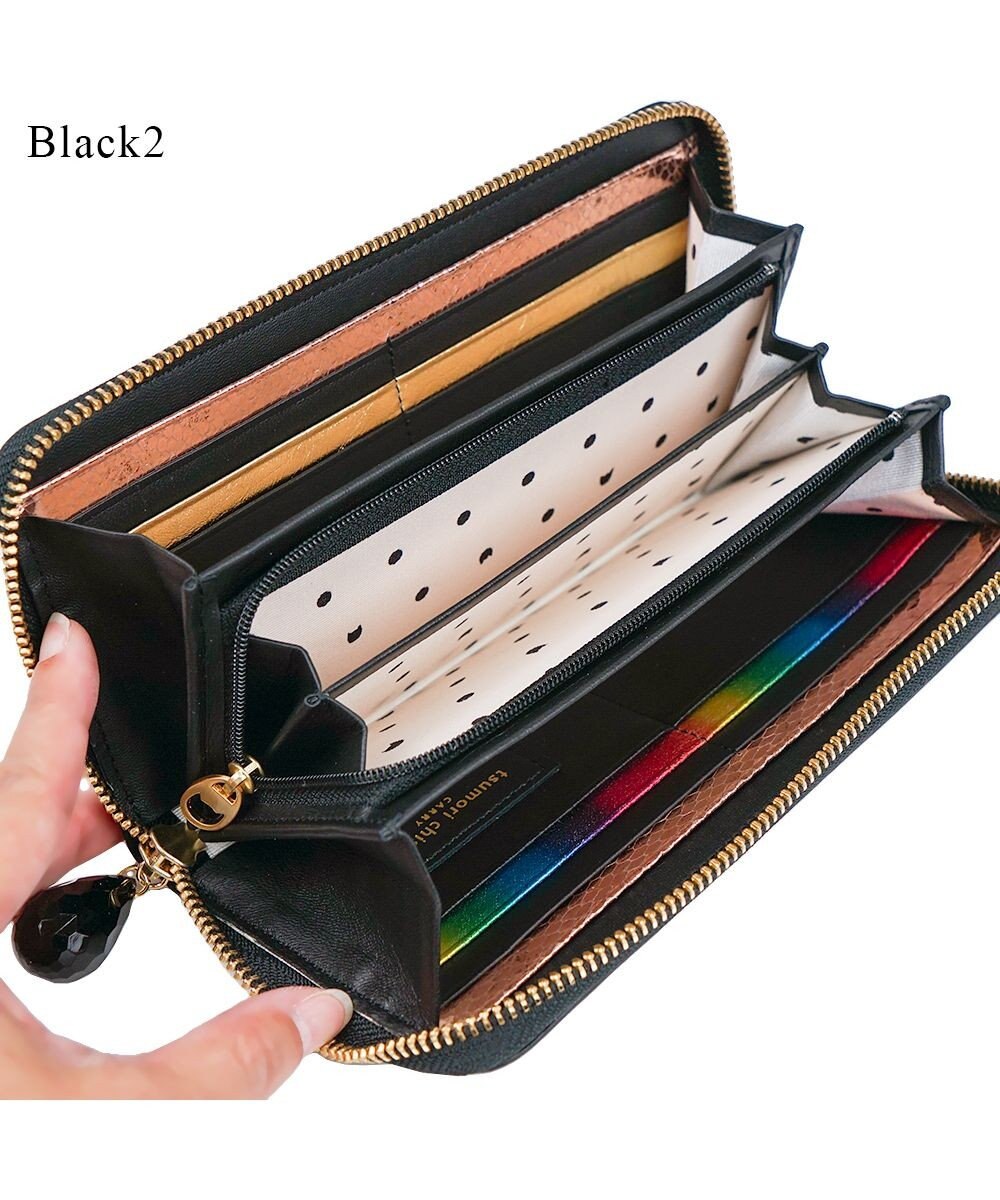 tsumori chisato CARRY ドロップス　ラウンドファスナー長財布 【かわいいデザイン！本革のやわらかな風合い】 