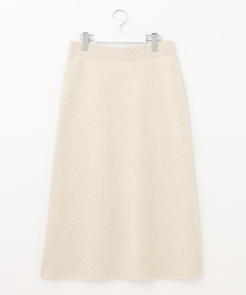 自由区 【洗える】ウールカシミヤブレンド ニットスカート 
