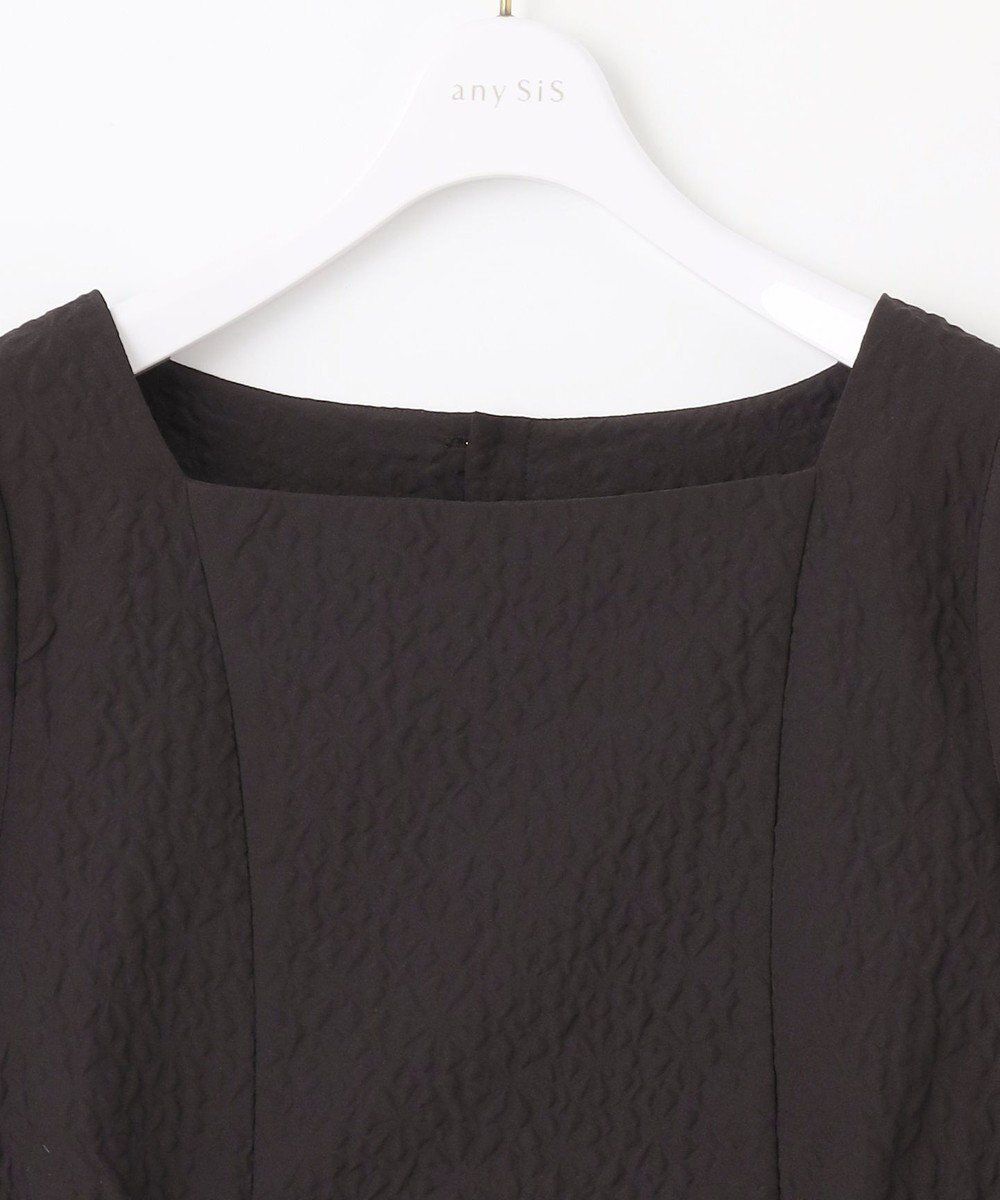 ANY SIS S 【洗える】フラワーエンボス ブラウス 