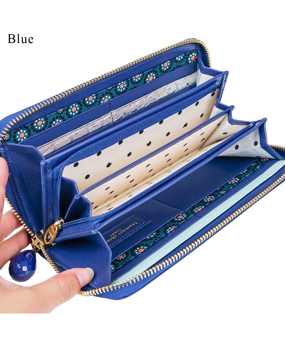 tsumori chisato CARRY ドロップス　ラウンドファスナー長財布 【かわいいデザイン！本革のやわらかな風合い】 