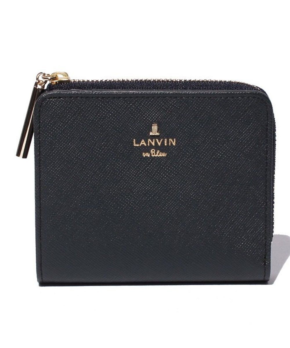 LANVIN en Bleu リュクサンブール　2つ折り財布　Lファスナー 