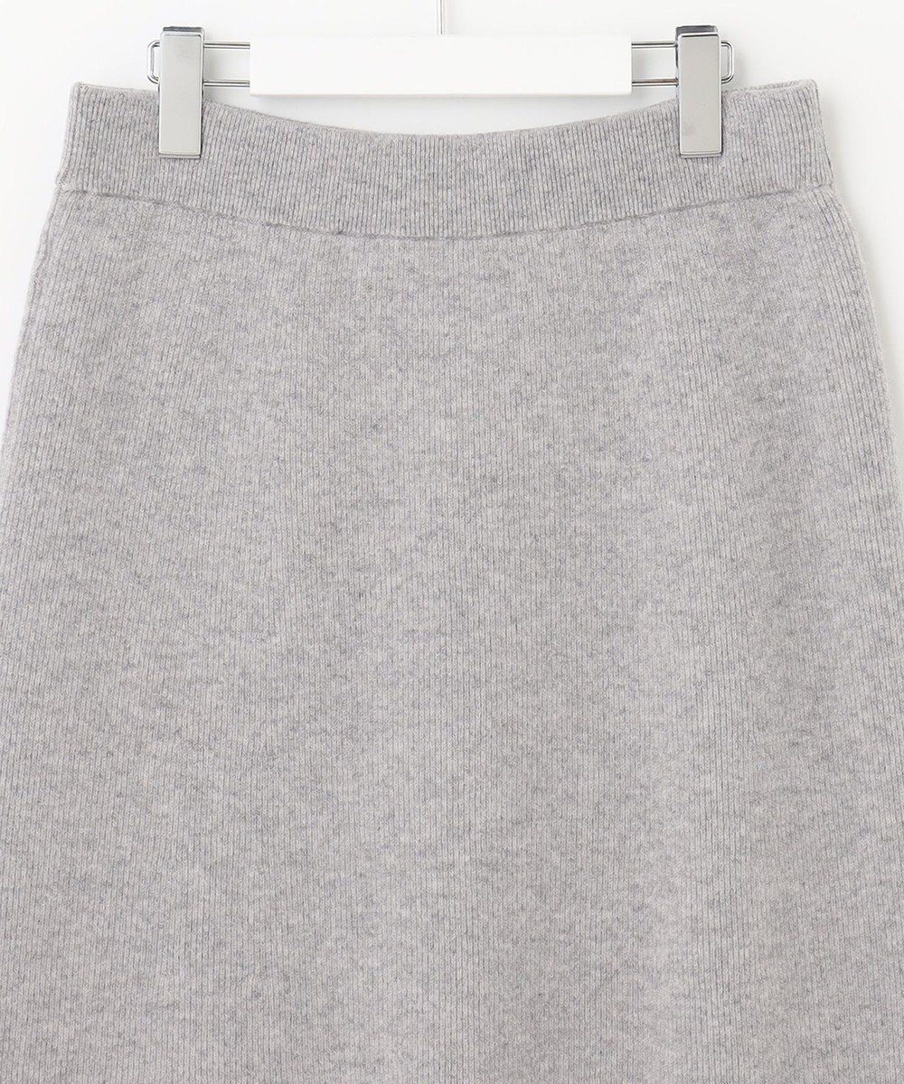 自由区 【洗える】ウールカシミヤブレンド ニットスカート 