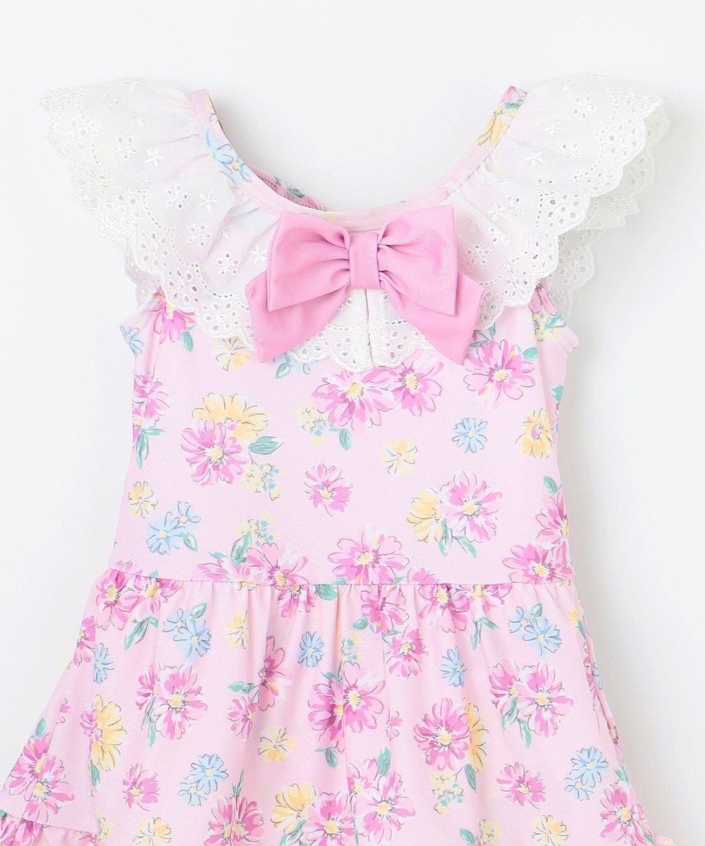 ANY KIDS 花柄×レース ワンピース水着 