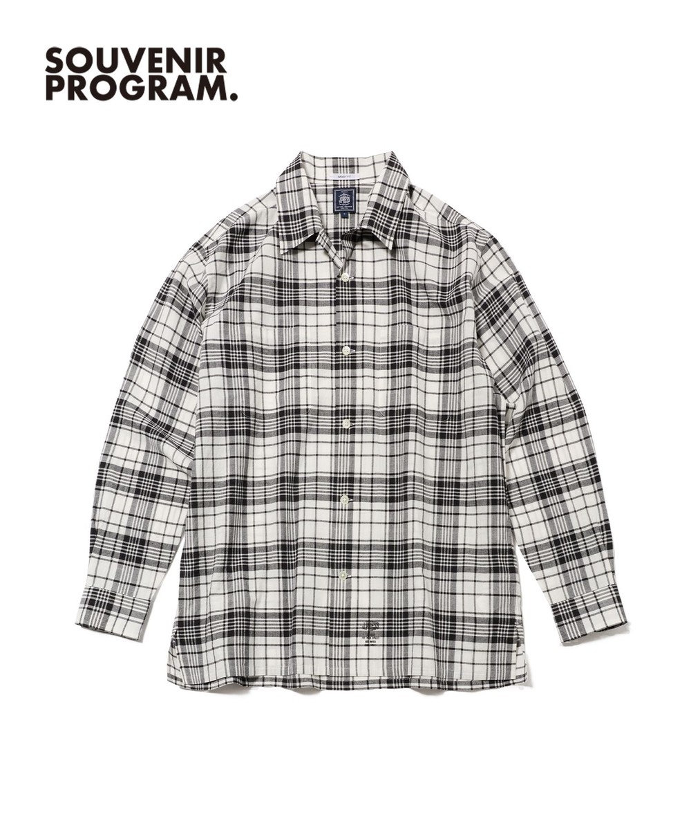 J.PRESS MEN 【J.PRESS ORIGINALS】【UNISEX】Indian Madras Open Shirts / Baggy-Fit 