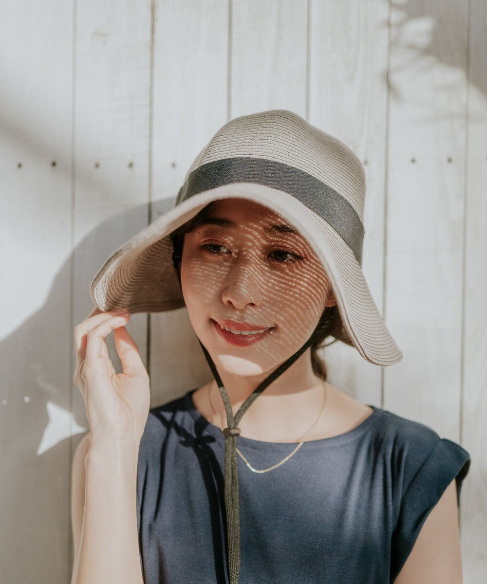 MOONBAT 【遮光98%以上/UPF50＋/UVカット】洗えるペーパーブレード前後差クロッシェ 手洗いOK/サイズ調整可能/抗菌防臭加工 