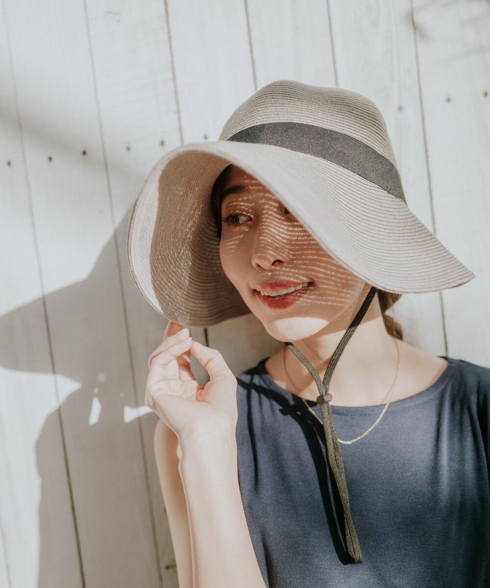 MOONBAT 【遮光98%以上/UPF50＋/UVカット】洗えるペーパーブレード前後差クロッシェ 手洗いOK/サイズ調整可能/抗菌防臭加工 