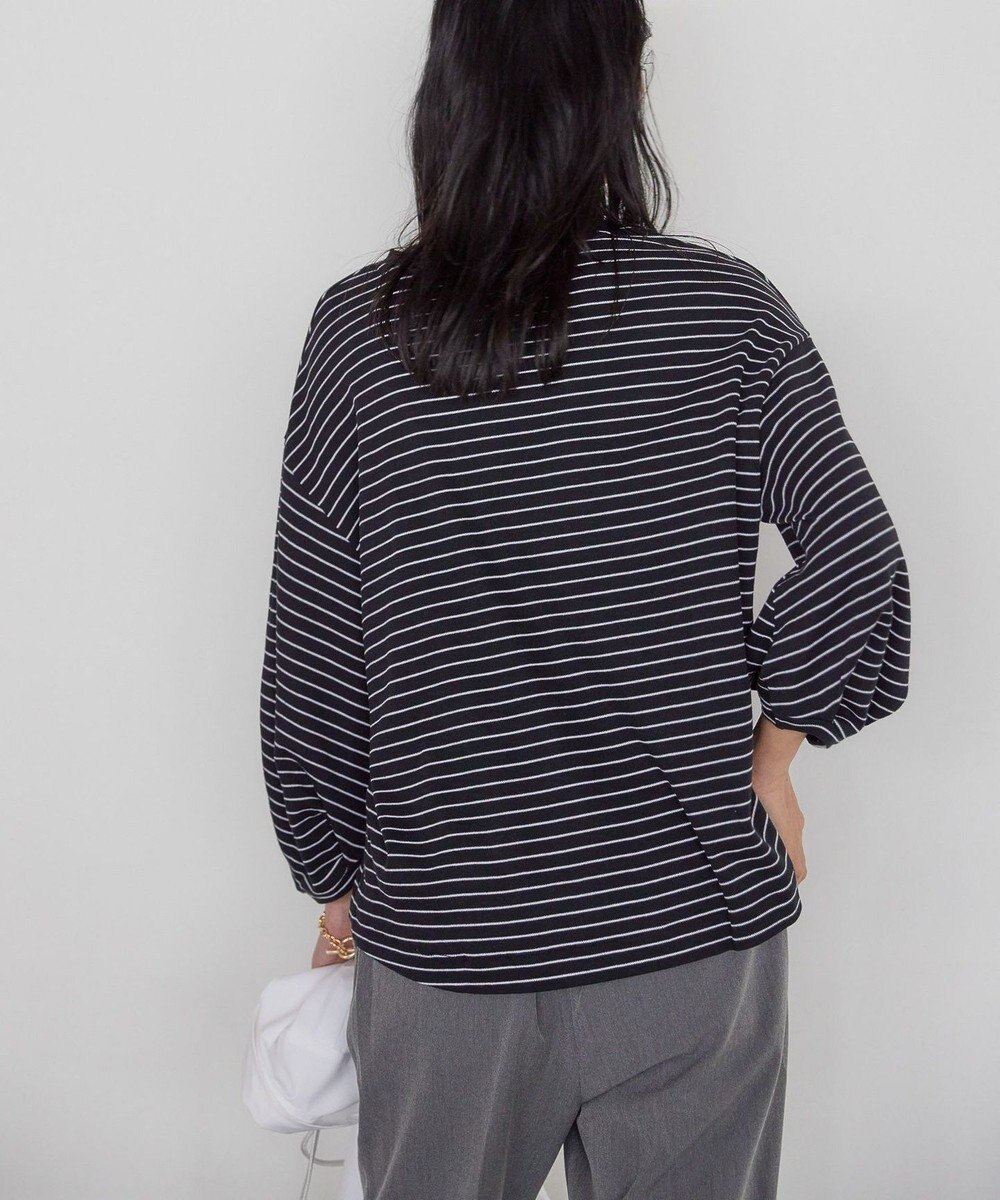 AMERICAN HOLIC 接触冷感7分袖タックスリーブカットプルオーバー 