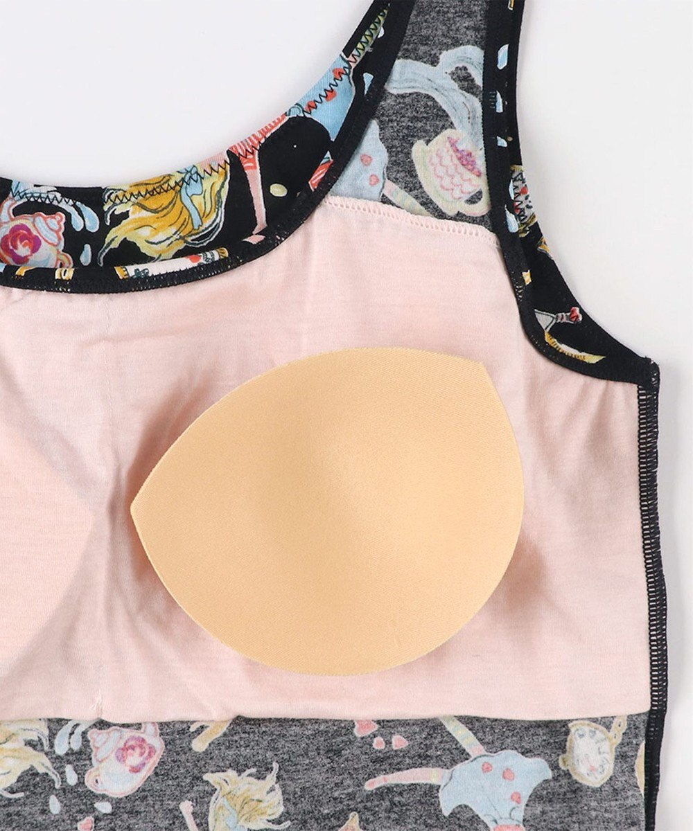 tsumori chisato SLEEP ツモリチサト インナー 綿混ベア天竺素材(身生地) パッド付き ノースリーブ タンクトップ レディース UCX565/ワコール 