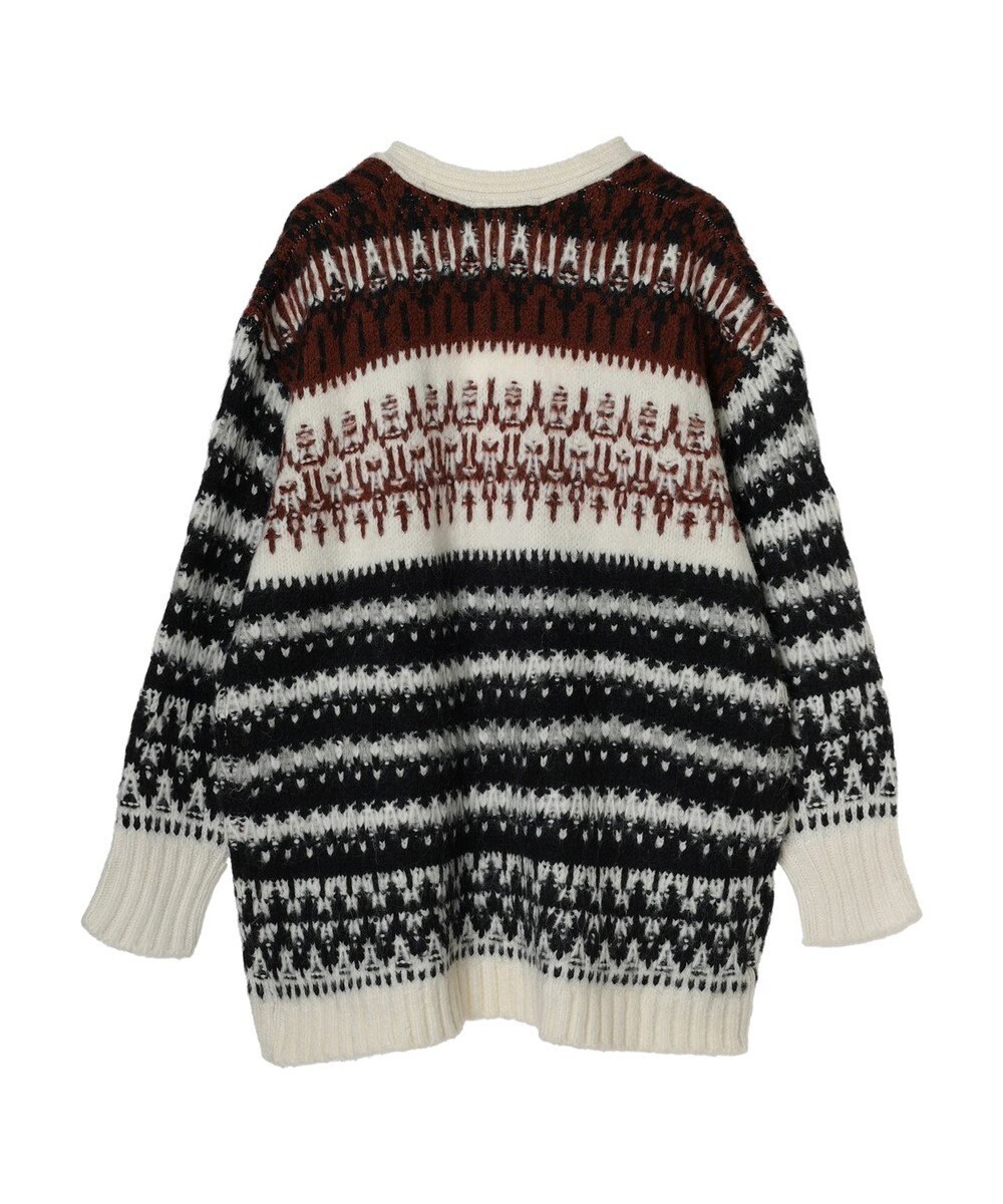 AMERICAN HOLIC フェアアイル柄ニットカーディガン 