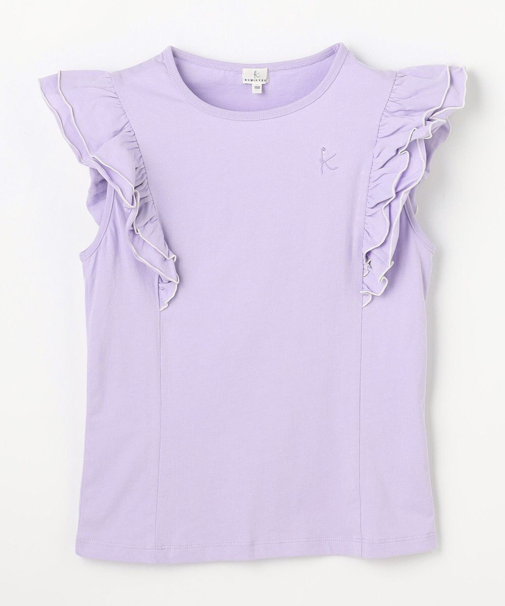 組曲 KIDS 【150-160㎝】 フルールフリルTシャツ 