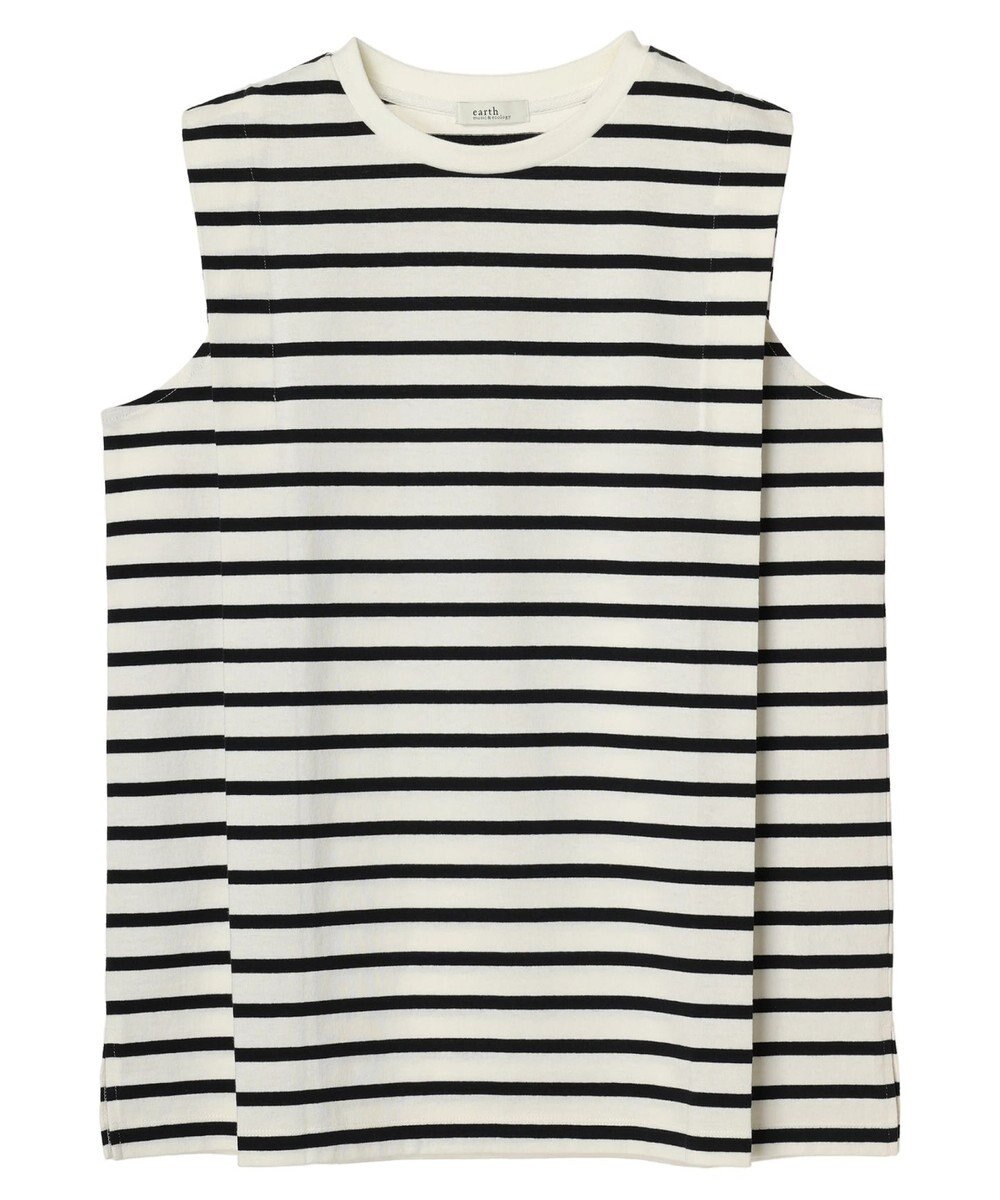 earth music&ecology ボクシーノースリーブチュニック 