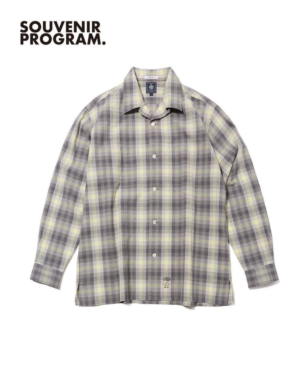 J.PRESS MEN 【J.PRESS ORIGINALS】【UNISEX】Indian Madras Open Shirts / Baggy-Fit 