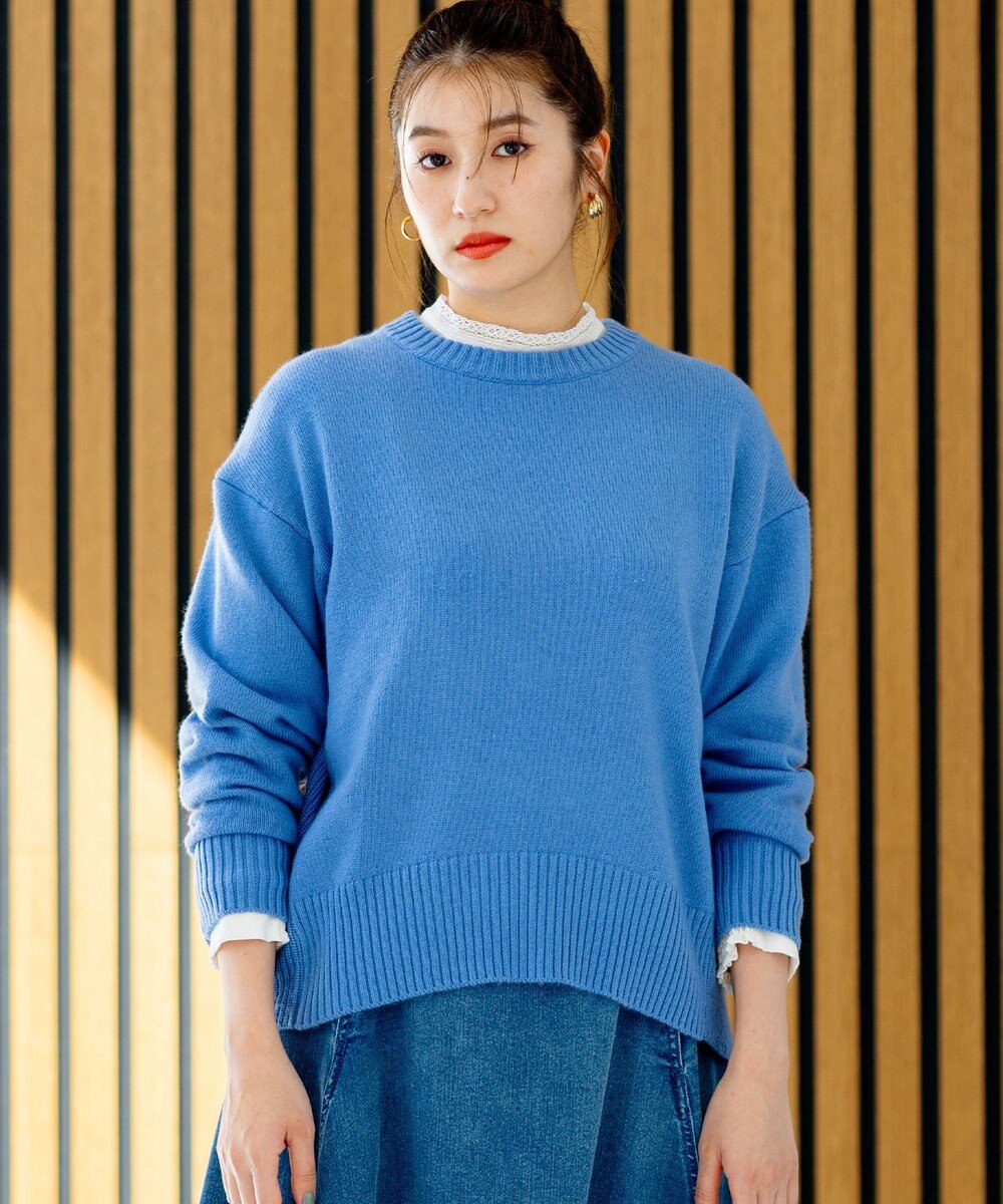 組曲 S カシミヤブレンドバルキープルオーバー ニット 