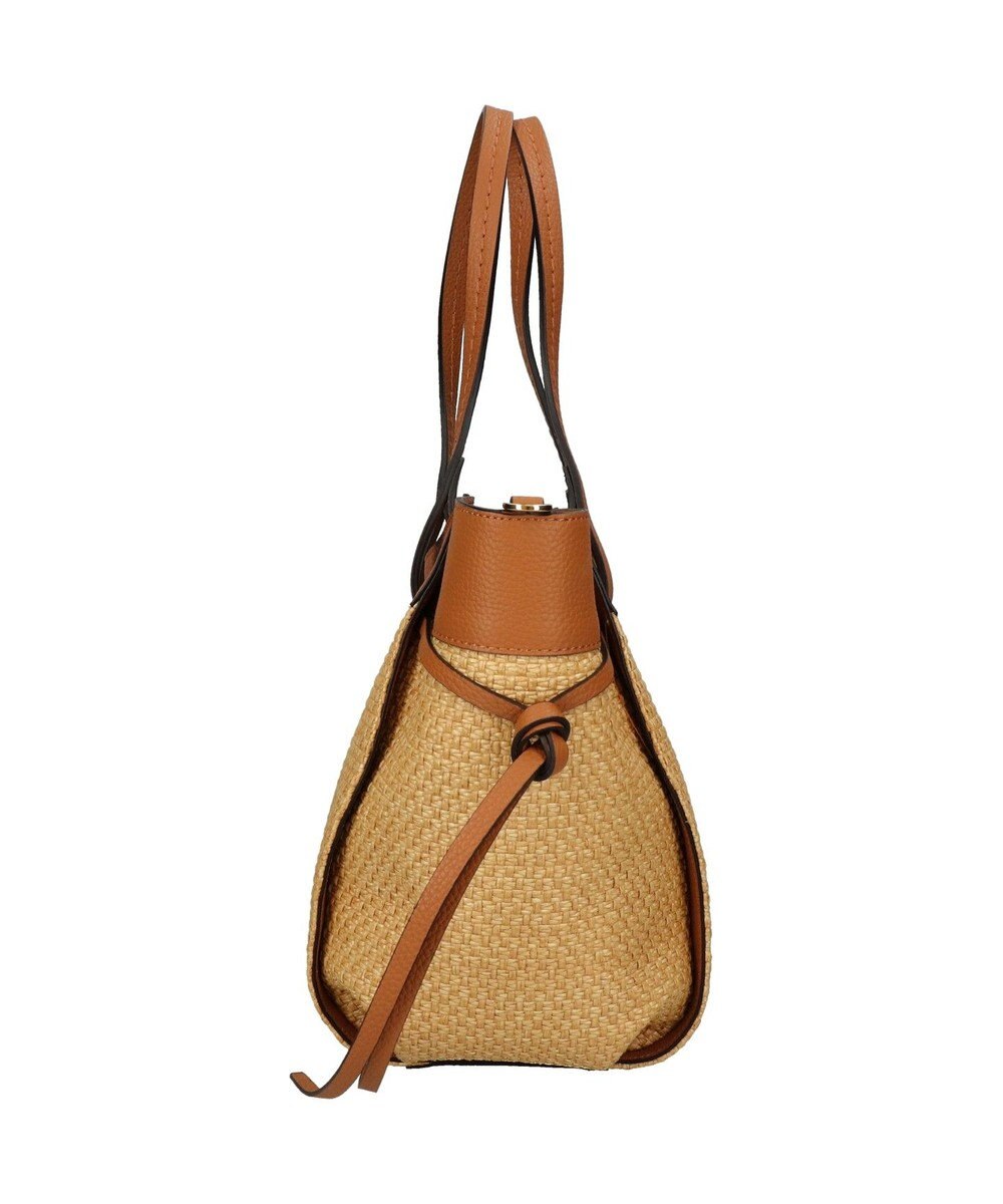 INTER-CHAUSSURES 【LORISTELLA】ラフィア＆レザーコンビネーショントート 