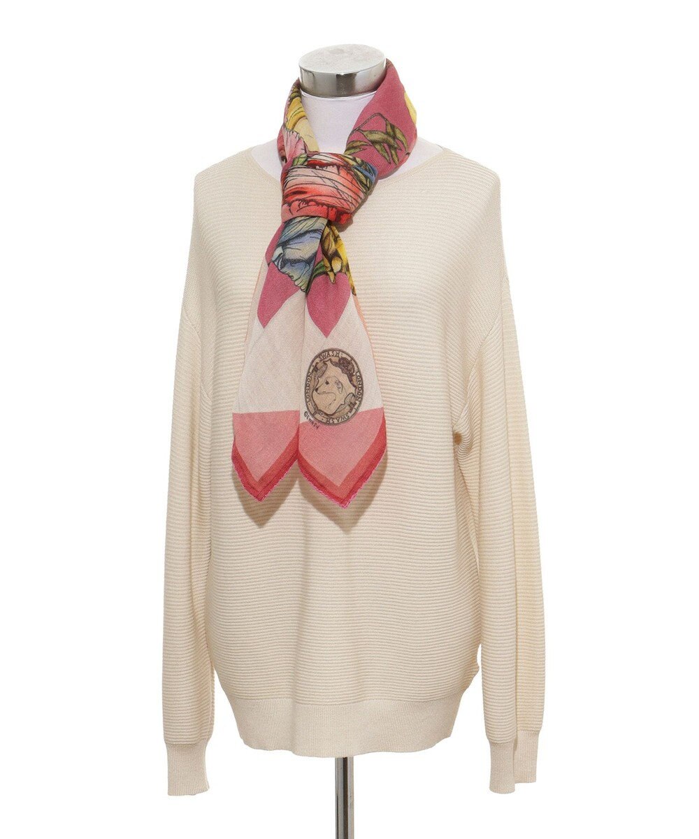 MOONBAT SWASH LONDON(スウォッシュロンドン） シルクツイルプリントスカーフ StageBouquet 