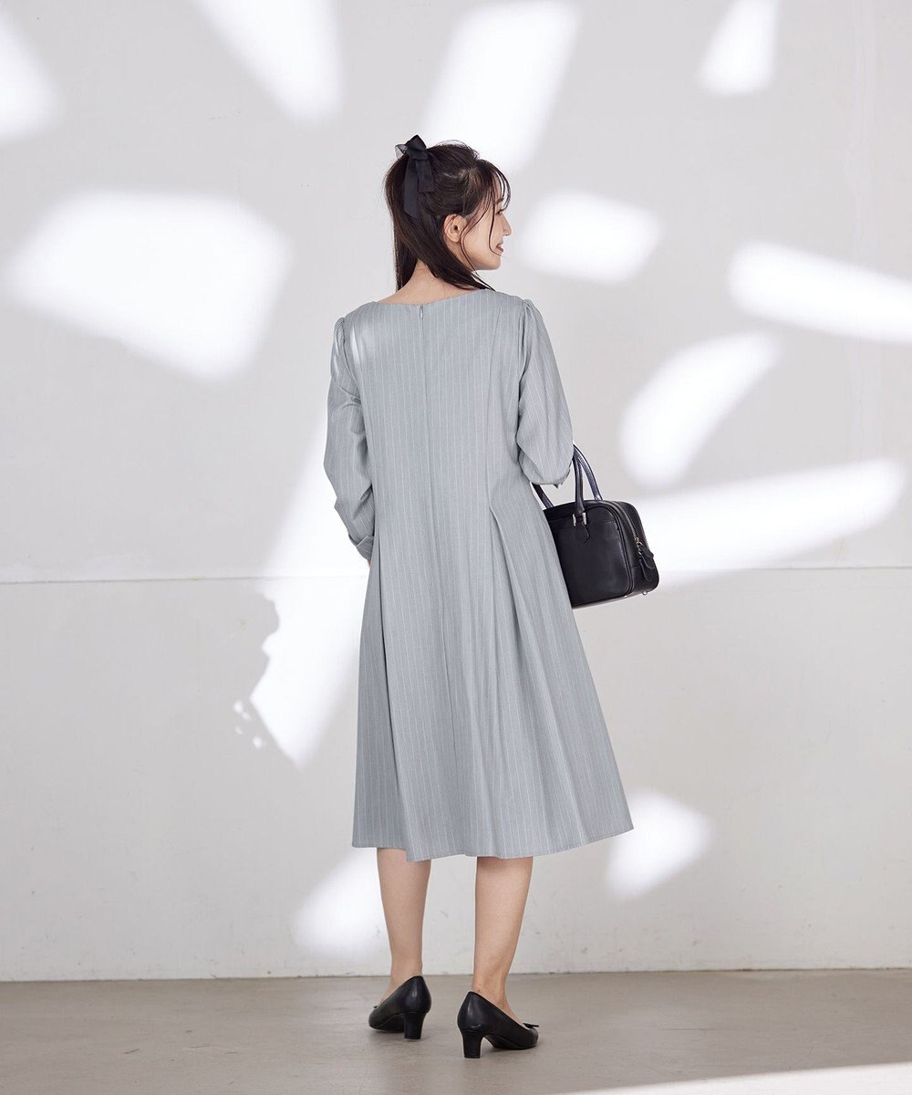 Tiaclasse 【洗える】スタイルアップも叶うピンタックワンピース 