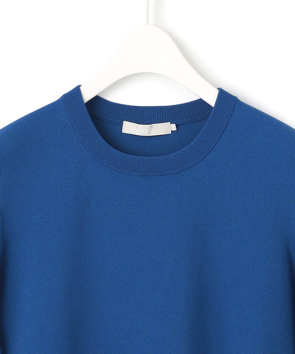 ICB 【接触冷感・UVカット・洗える】 VIS/NYハイゲージ デザインプルオーバー 