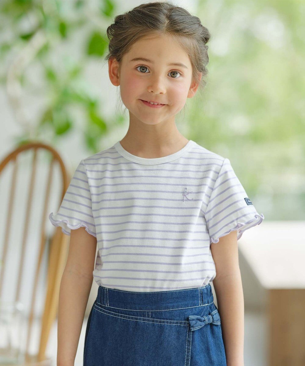 組曲 KIDS 【110-140㎝】半袖ボーダー Tシャツ 