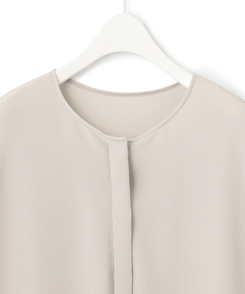 ICB L 【WEB限定・洗える】BackSatinGeorgette ブラウス 