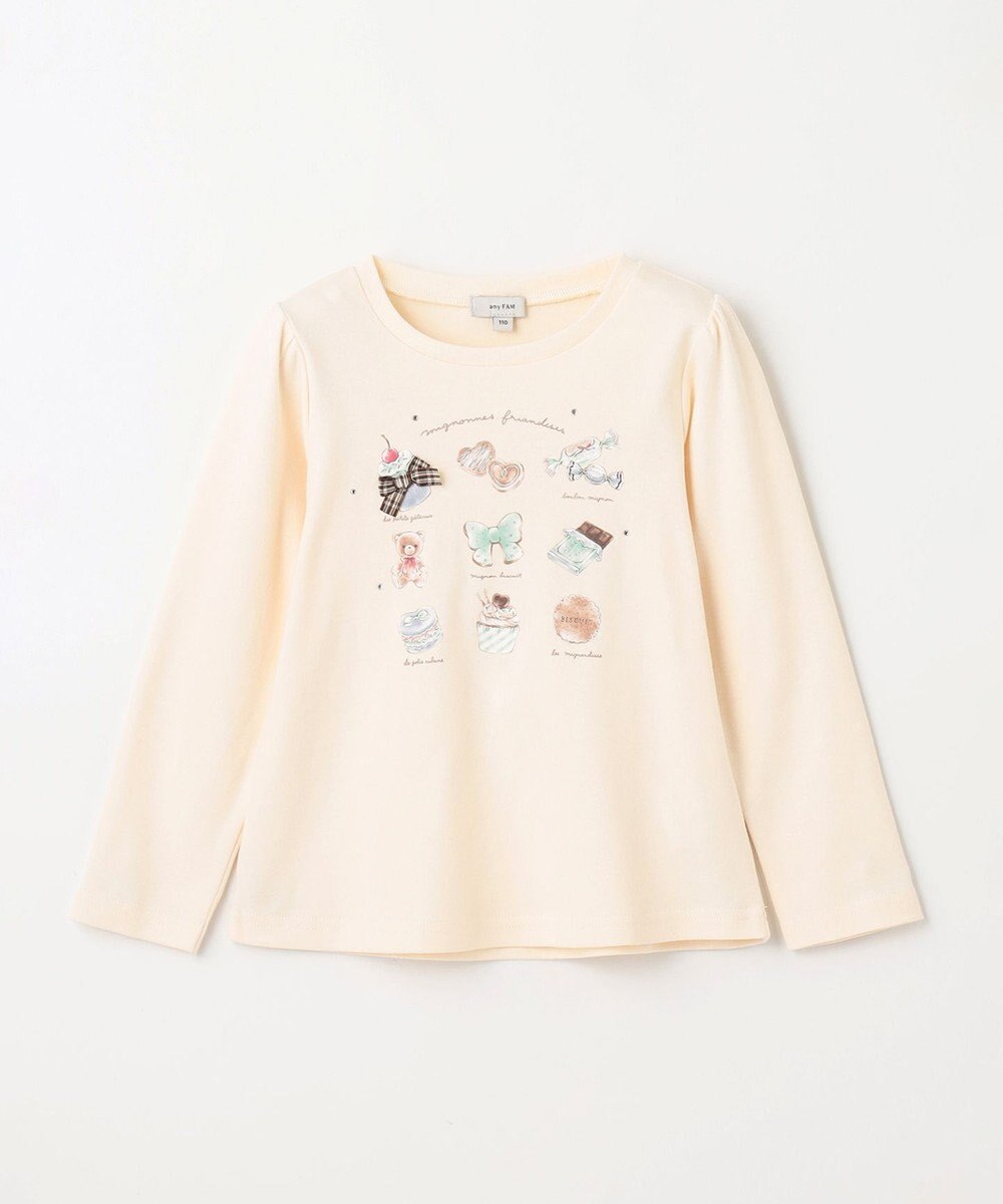 ANY KIDS スイーツプリント 長袖 Ｔシャツ 