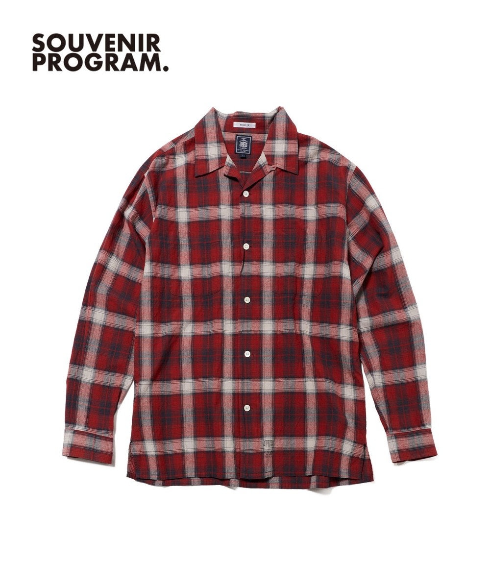 J.PRESS MEN 【J.PRESS ORIGINALS】【UNISEX】Indian Madras Open Shirts / Baggy-Fit 