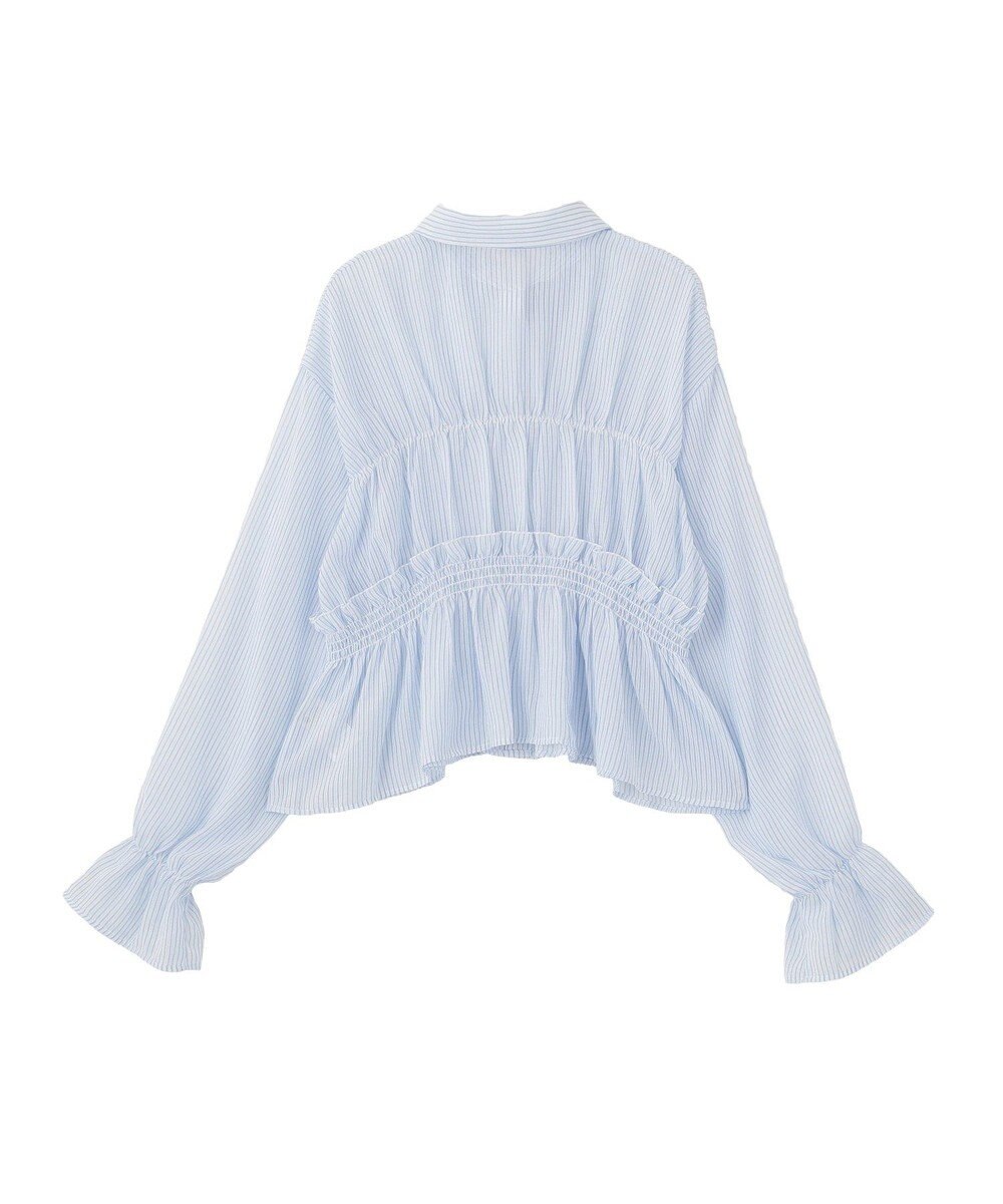 earth music&ecology シャーリングストライプシャツ 