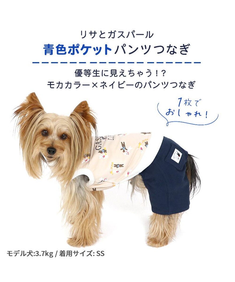 犬の服 犬 服 秋冬 リサとガスパール パンツ つなぎ 【小型犬】 青