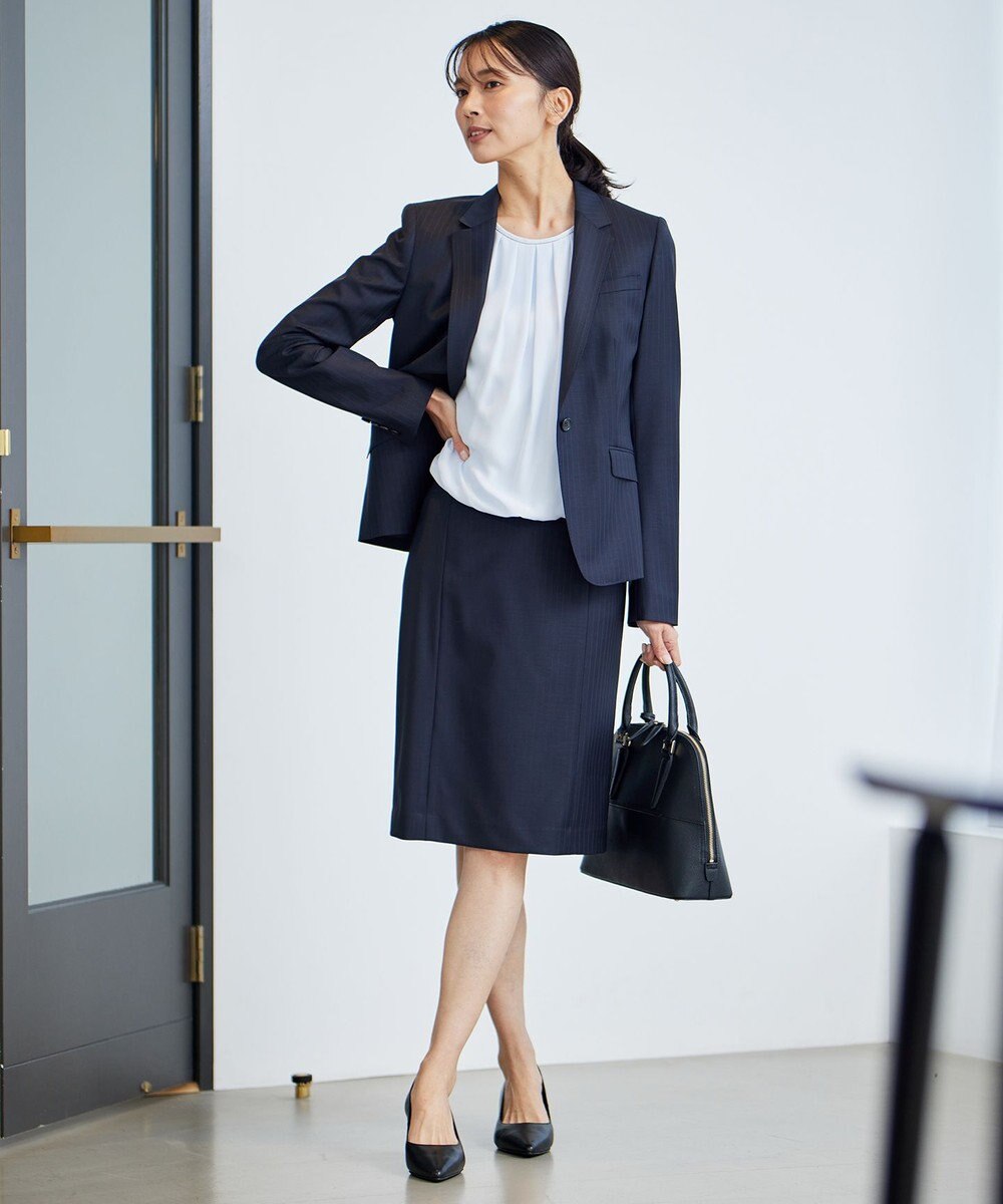 23区 S 【洗える】シルキーデシン ボールチェーン カットソー 