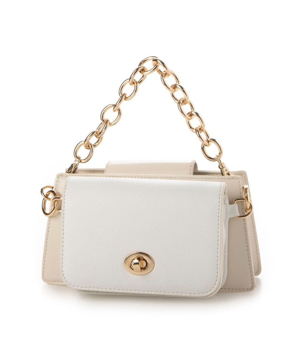 UNBILLION カシュカシュ cachecache / チェーンミニバッグ2個セットショルダー 