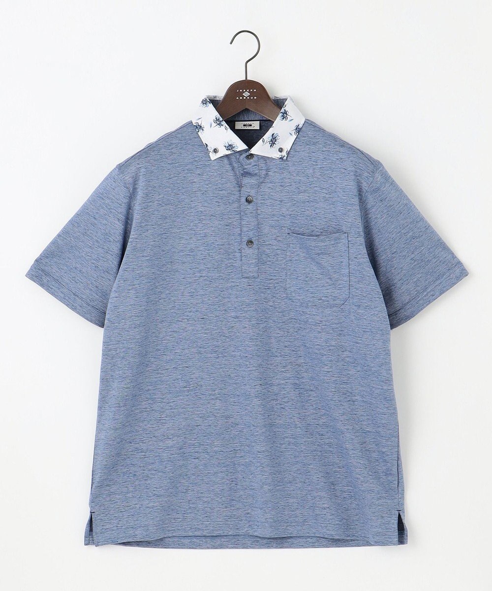 JOSEPH ABBOUD 【キングサイズ・リネン素材/清涼感/吸水速乾】リネン天竺 ポロシャツ 