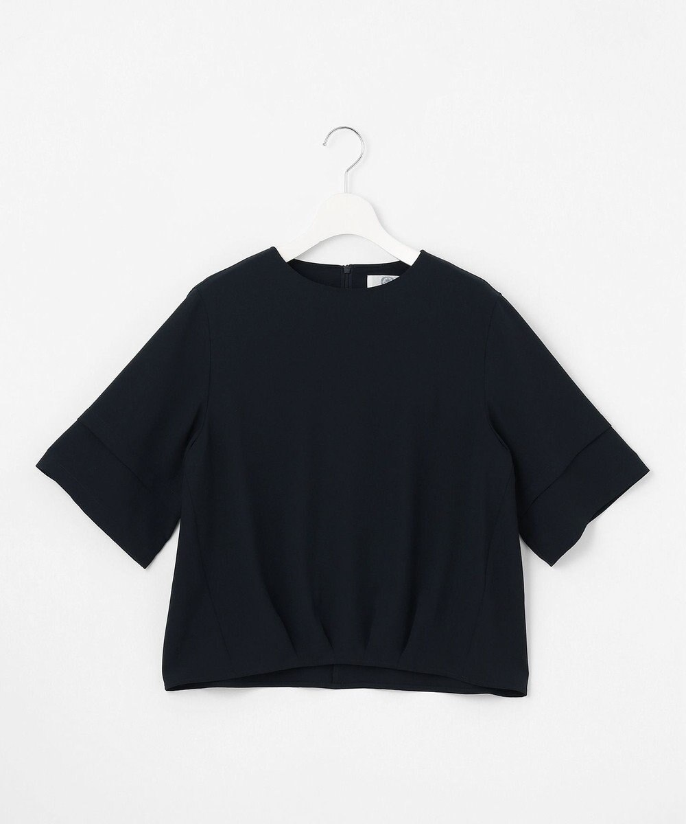 J.PRESS LADIES 【セットアップ対応・人気素材】Light ジョーゼット クルーネック ブラウス 